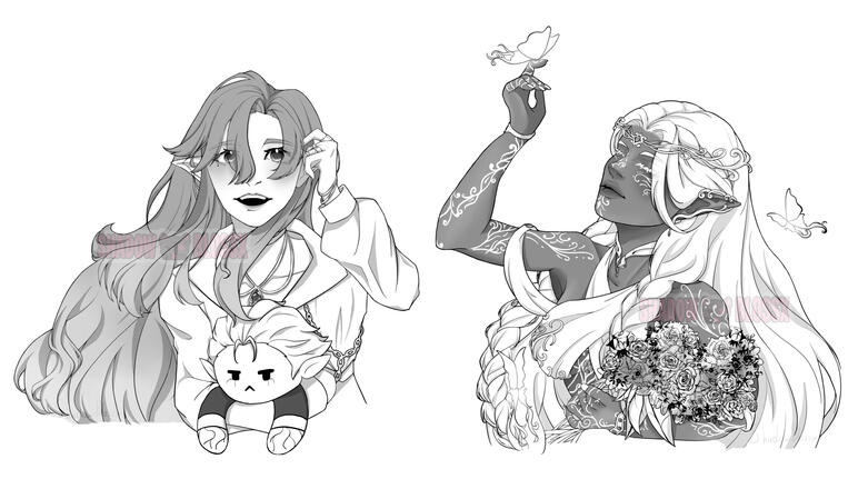 line art comms